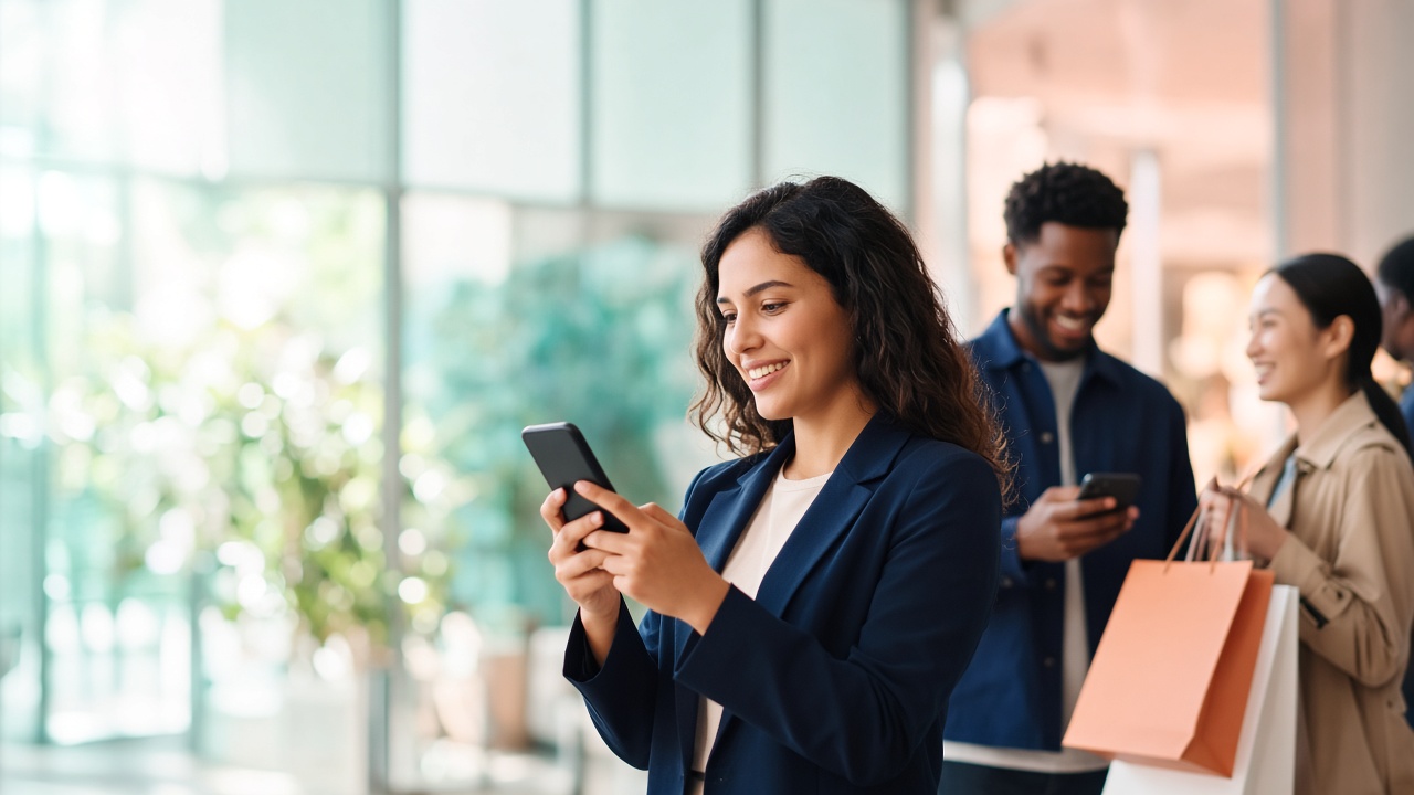 People engaging with loyalty and promotional campaigns on mobile
