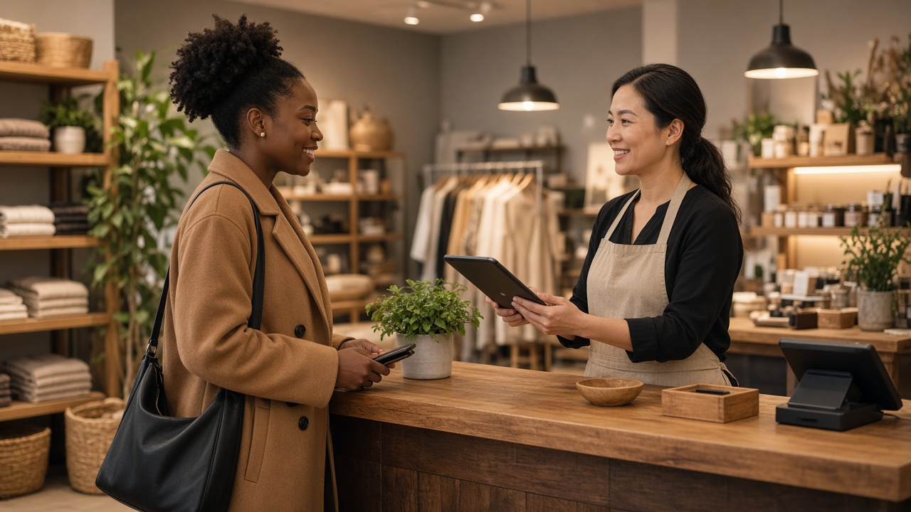 Shopper and retailer in a loyalty moment